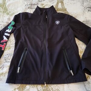 Ariat Black Jacket with Multicolor Logo